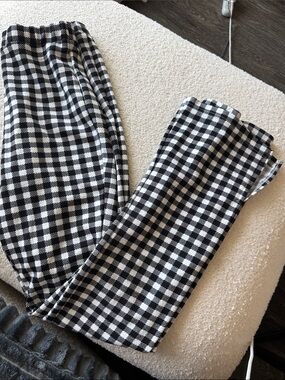 Black and White Gingham Pants